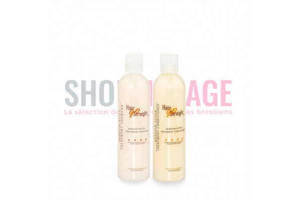 Hair Go Straight Shampoing et conditionner duo 236ml