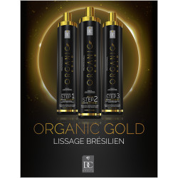 Lissage brésilien ORGANIC GOLD kit 3x1 litre