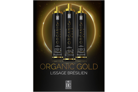 Lissage brésilien ORGANIC GOLD kit 3x1 litre